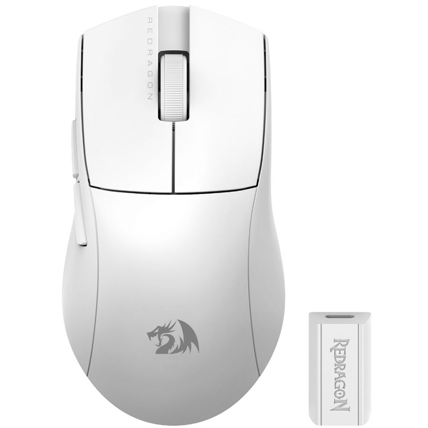 Mouse Inalambrico Redragon K1ng Pro 26000 Dpi Blanco